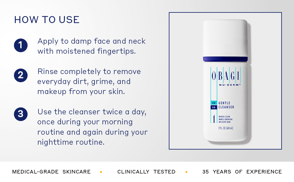 Obagi Nu-Derm® Gentle Cleanser Gentle Face Cleanser for Sensitive Skin